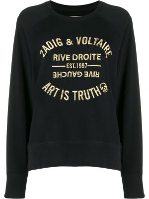 Broderet sweatshirt Zadig&voltaire sort