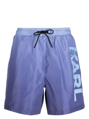 Shorts mit print Karl Lagerfeld blau