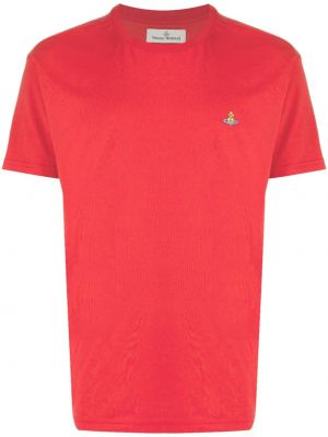 Памучна тениска Vivienne Westwood червено