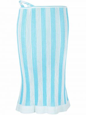 Плетена пола на райета Jacquemus синьо