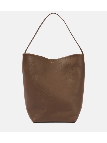 Bolsas grandes de cuero The Row verde