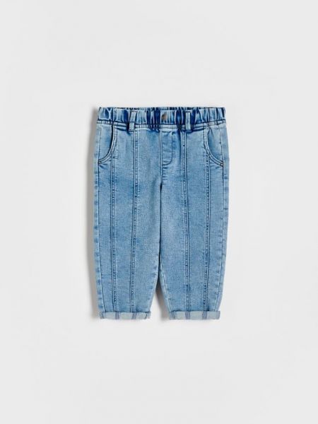 Voľné priliehavé džínsy Reserved modrá