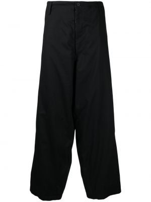 Pantaloni dritti con tasche Yohji Yamamoto nero