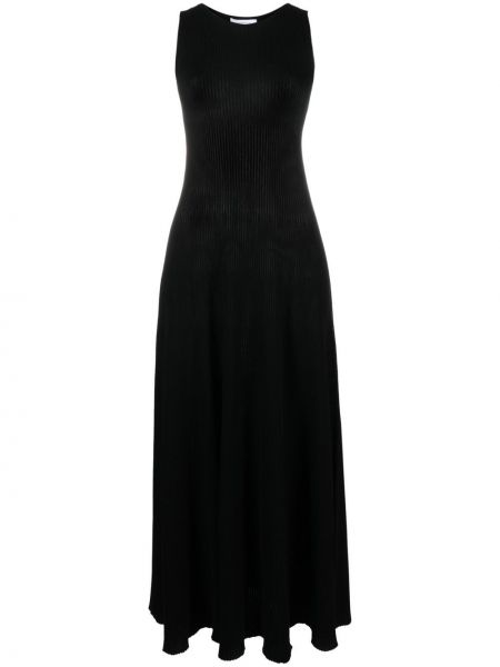 Памучна макси рокля Fabiana Filippi черно