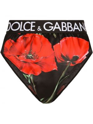 Прашки с принт Dolce & Gabbana черно
