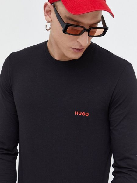 Tricou cu mânecă lungă Hugo negru