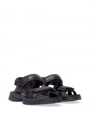 Chunky kožené sandály Balenciaga černé
