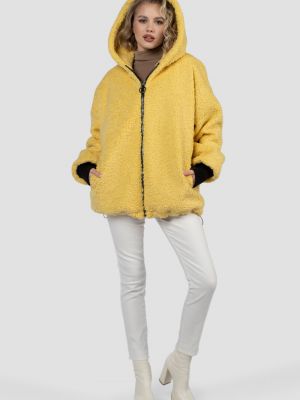 Утепленное пальто El Podio желтое