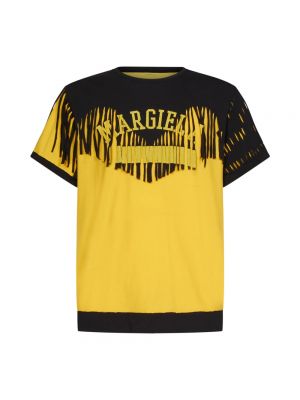 Koszulka bawełniana Maison Margiela żółta