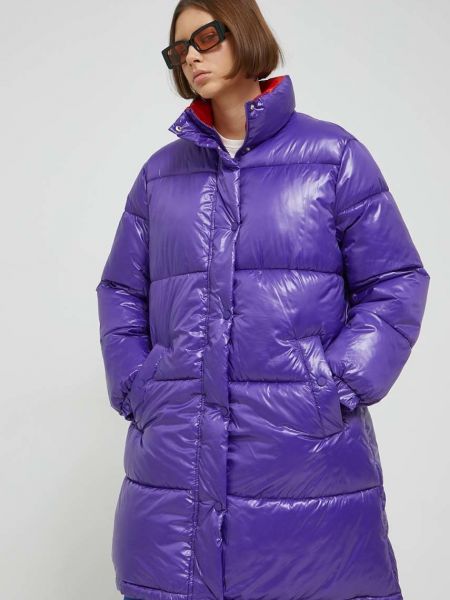 Only rövid kabát női, lila, téli, oversize