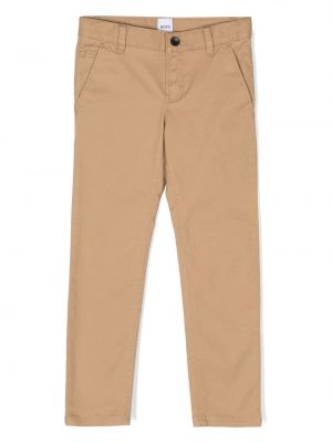 Pantaloni chino Boss Kidswear marrone