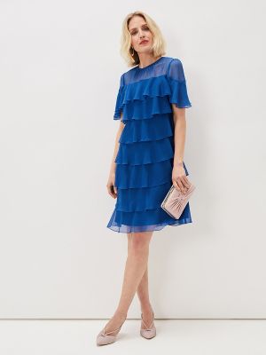 Mini vestido con volantes Phase Eight azul