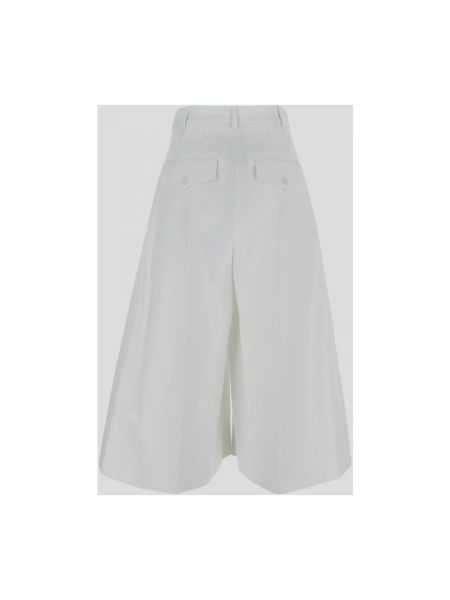 Spodnie bawełniane Sportmax białe