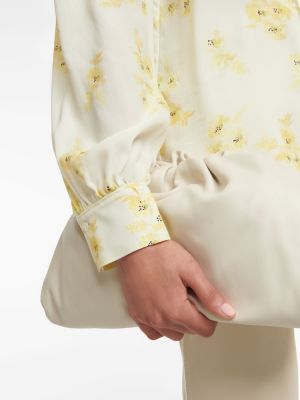 Kvetinová hodvábna košeľa Dorothee Schumacher žltá