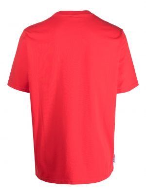 T-shirt en coton à imprimé Autry rouge