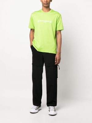 Kokvilnas t-krekls ar apdruku Mastermind World zaļš