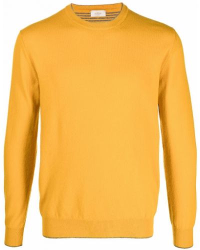 Jersey de punto de tela jersey de cuello redondo Altea amarillo