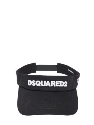 Bavlněný čepice Dsquared2 černý