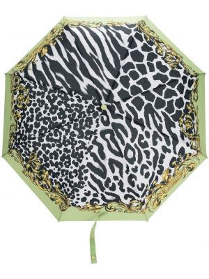 Чадър с принт Moschino зелено