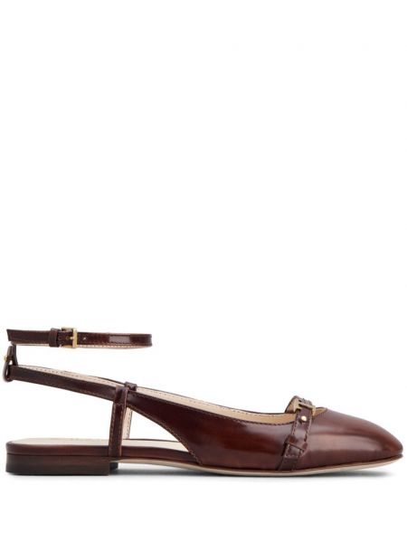 Læder ballerinaer Tod's brun