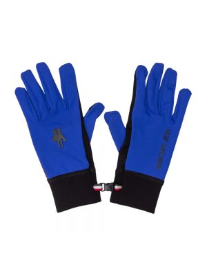 Rękawiczki Moncler niebieskie