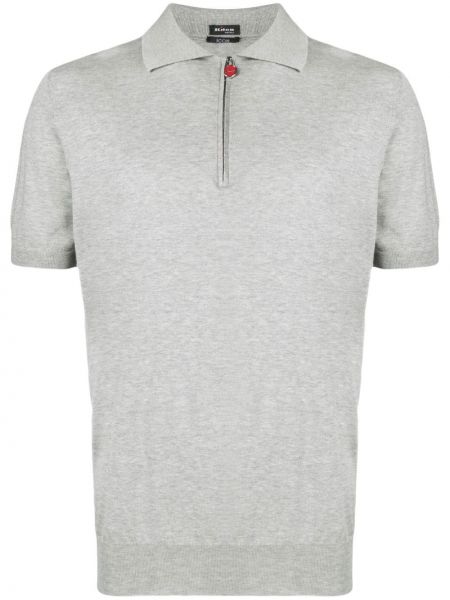 T-shirt mit reißverschluss Kiton grau