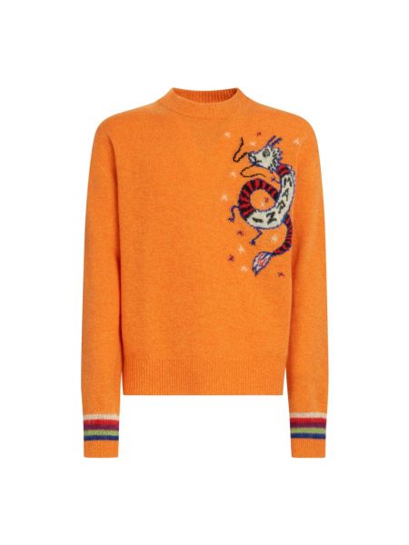 Pomarańczowy pulower Marni