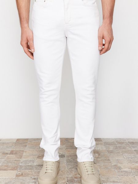 Skinny džíny Trendyol bílé