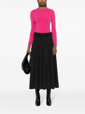 Kašmírový svetr s výšivkou Extreme Cashmere růžový