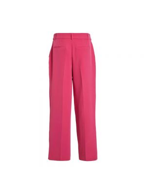 Pantalones rectos con cremallera Vila rosa