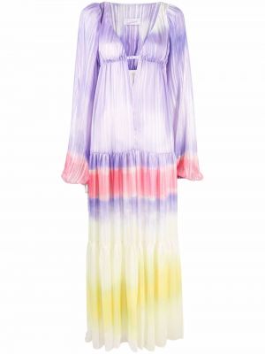 Макси рокля с принт с tie-dye ефект Giada Benincasa виолетово