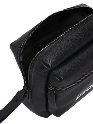 Кожени чанта тип „портмоне“ Dsquared2 черно