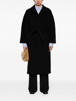 Manteau en laine Amomento noir