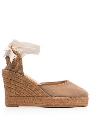 Semsket skinn espadrillos Manebi