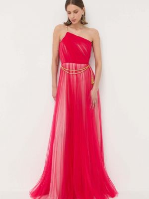 Dlouhé šaty Elisabetta Franchi růžové
