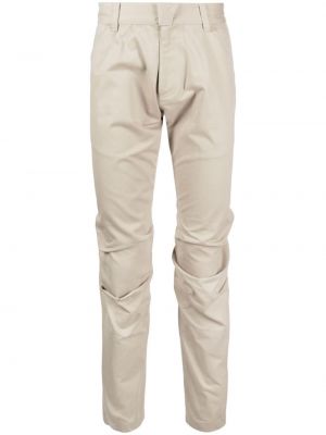 Průsvitné bavlněné rovné kalhoty Olly Shinder