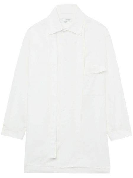 Памучна риза Yohji Yamamoto бяло