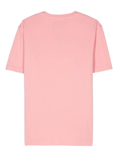 Bavlněné tričko s potiskem Maharishi růžové