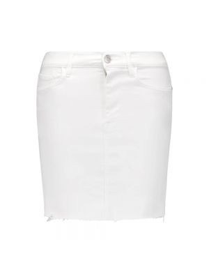Biała spódnica jeansowa Frame