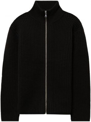 Volneni pulover iz merina John Elliott črna
