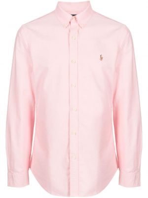 Tricou polo din bumbac Polo Ralph Lauren roz