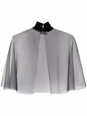 Przezroczysta bluzka z cekinami Atu Body Couture czarna