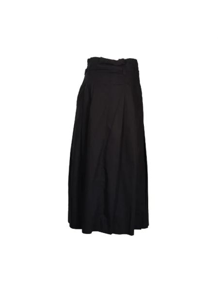 Długa spódnica bawełniana Max Mara czarna