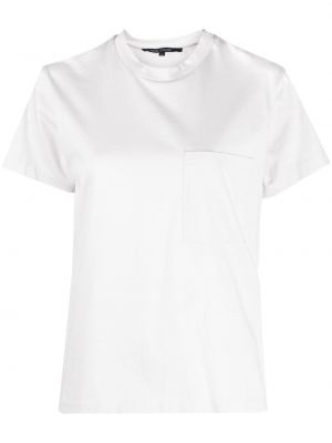 Koszulka bawełniana z kieszeniami Sofie Dhoore biała