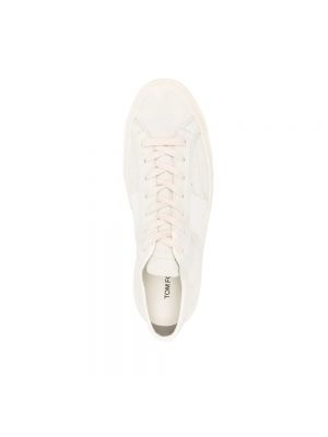 Sneakersy zamszowe Tom Ford białe