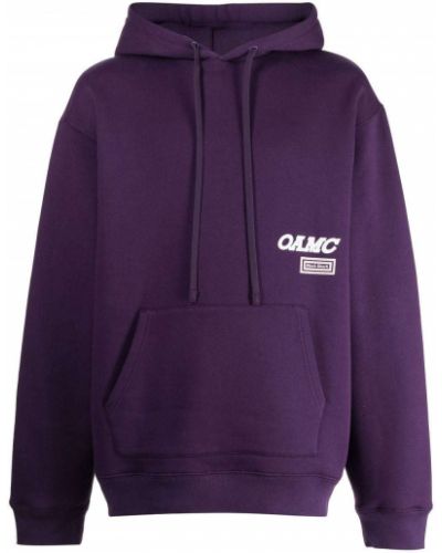 Hoodie con stampa Oamc viola