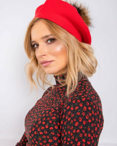 Καπέλο Fashionhunters κόκκινο