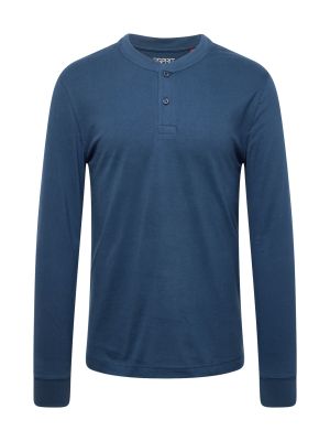 Tričko s dlhými rukávmi Esprit modrá