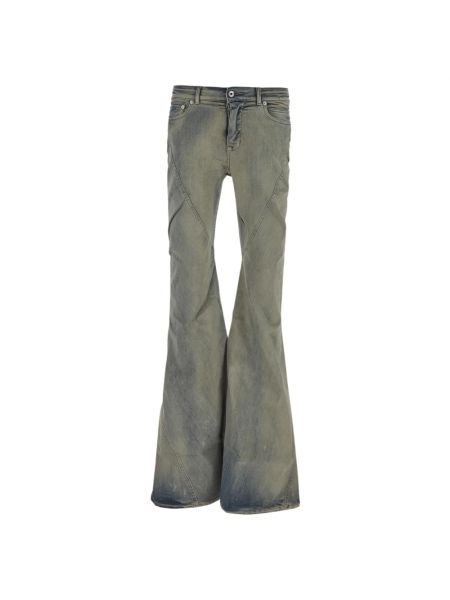 Jeans bootcut large Rick Owens gris