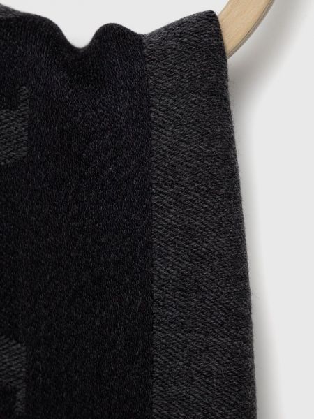 Однотонный шарф Emporio Armani черный